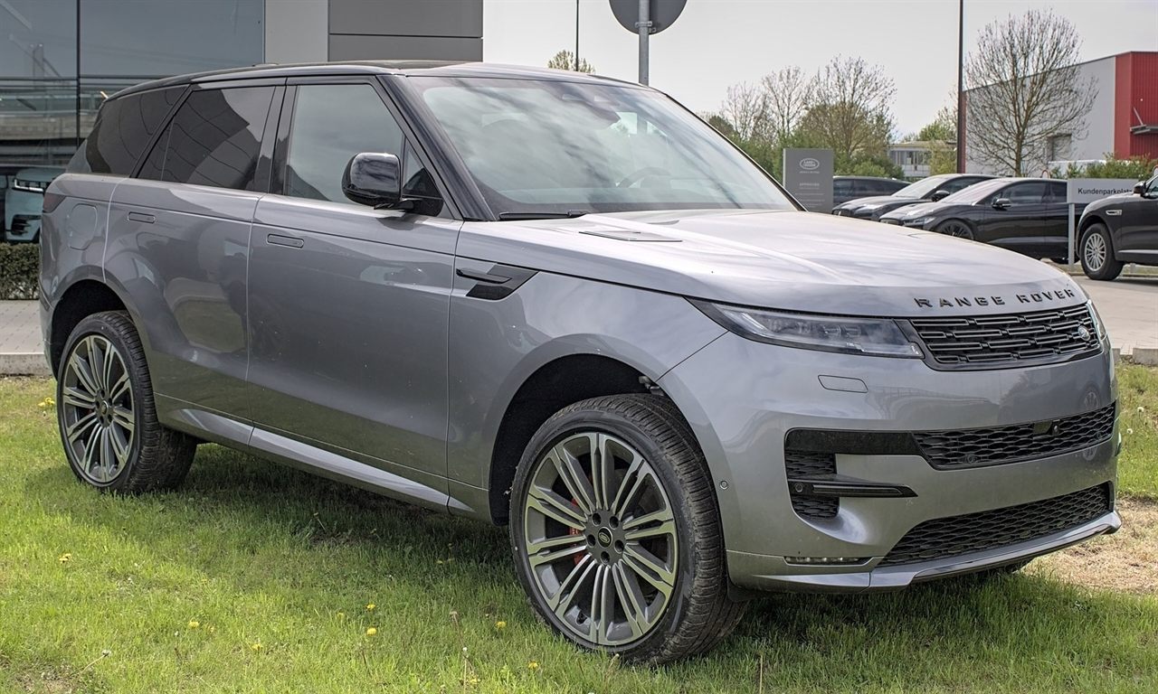 Land Rover Range Rover Sport P550e, foto 3 (zijkant, grijs)